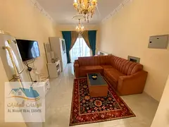 For monthly rent, a furnished studio with a balcony in Al-Jarf 2, near Al-Aqsa School