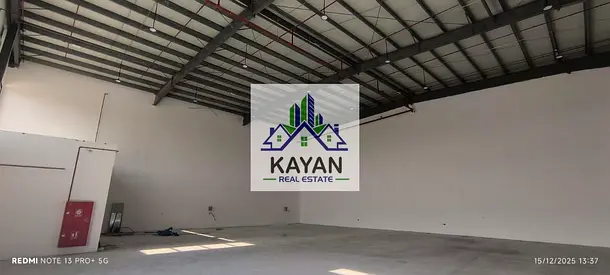 Industrial yard for rent with a total area of 29,000 sq. ft., including a 6,000 sq. ft 60 KW power