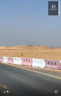 For sale in Sharjah, Al Sahmah area Residential land area 2420 feet Residential villa permit ground