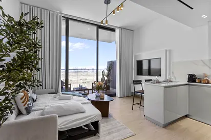 Family-Friendly 1BR | Binghatti Corner JVC | Sofa Bed & Balcony | All Bills Included