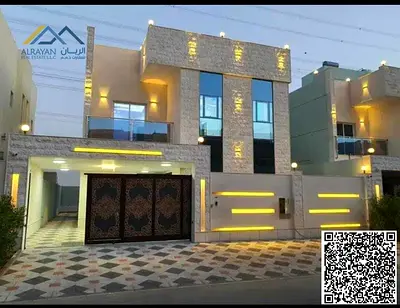 مودرن تشطيبات ممتازة قريبة من المسجد للبيع فيلا بتصميم حديث مميز | على الشارع الرئيسي مباشرة .