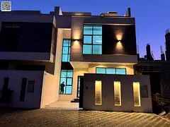 Villa with all registration and ownership fees included, ready to move in, in one of Ajman's mos