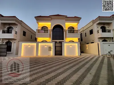 فيلاللبيع في منطقة الحليو2 عجمان 5 غرف وصاله ومجلس وغرفة خادمه ومسبح تصميم أنيق بموقع مميز