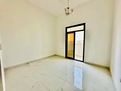 Limited offer!!_ Brand new studio with balcony!!_ well maintained !!_ 6 cheque only 35k road side building al jada outside