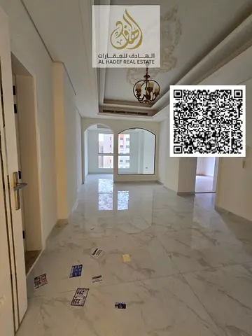 غرفه وصاله مع 2 حمام مع بلكونه مع جيم ومسبح وخزانه بالحائط اول ساكن تشطيبات الترا سوبر ديلوكس موقع متميز بالمويهات 3 قريبه من اكاديميه عجمان وقريبه م