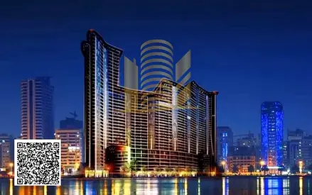 شقة للبيع اطلاله كامله بحريه بعجمان  مفروشه بالكامل  المساحه : غرفة نوم ماستر + صاله  بلكون كبيره + حمام + غرفه غسيل + مطبخ امريكي - أبراج كورنيش ريزي