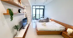 Spacious | Newly Furnished Studio | Blue Wave Dubai Land Bills Included