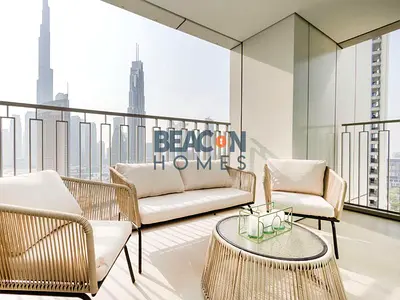 Corner Unit | Burj Khalifa View | Fully Furnished
