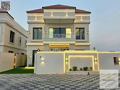 Luxury villa with high specifications and a large setback in Al-Haliyo 2, price includes registrati