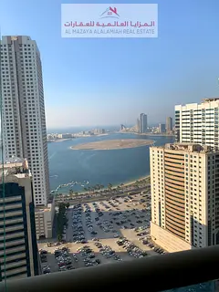 for rent monthly A fully furnished Two-bedroom Two-bathroom apartment in Al Taawun 1