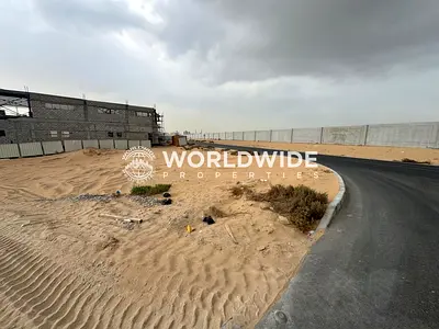 قطعة أرض صناعية زاوية بمساحة 11,695 قدم مربع || موقع متميز، عقار متاح للبيع في منطقة الجرف الصناعية 1، عجمان