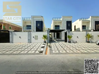 Luxury Residential / Investment Villa for Sale – Super Deluxe (Stone & Marble) 📍 Ajman – Al Rawda 3 | Directly on Asphalt Road