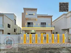 For sale: Villa in Ajman, Al Yasmeen area, 5 master bedrooms, a living room, a maid's room, free