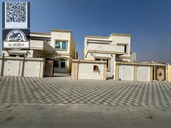 For sale a villa in Al Zahia in Ajman, 4 master bedrooms, a living room, a hall, and a maid's ro
