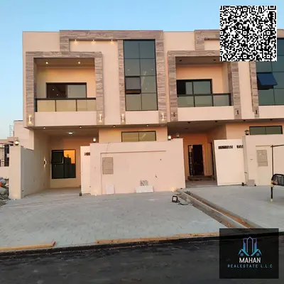 Brand New  villa  Available For Sale location Ajman all helio   5 master Bedroom Hall  Majlis 1 Kitchen Maid Room Dining Room Land Area : 1750 Sq.Ft.
