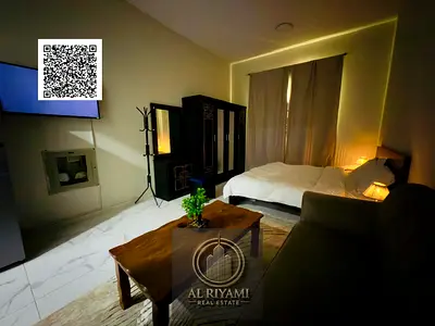 متوفر شقة استوديو للإيجار الشهري في إمارة عجمان – منطقة المويهات 2،