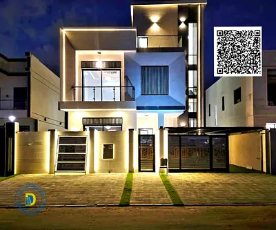 Luxury villa for sale in Al-Haliyo 2 area. 6 bedrooms, living room, majlis, and roof terrace. Attractive price includes registration fees.