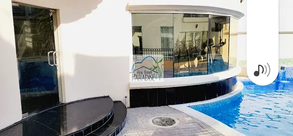 Available Away From Flyzone/Private Entrance /3 Bedroom/TV lounge/Maid Room/ shared swimming pool and gym , sauna/ 3 Parking space/For Rent in Mirdif/