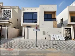 Villa for sale in Al Amrah area, Ajman. Modern design. The villa includes registration fees and feat