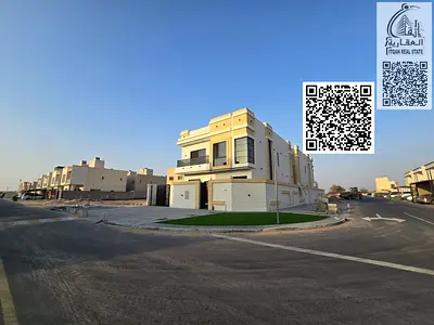 Villa for sale directly from the owner – corner of two streets with spacious parking.   Includes registration and ownership fees.   Prime location.