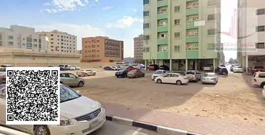 Land for sale in Al Nuaimiya area, residential/commercial permit, ground floor + 8 floors, excellent location.