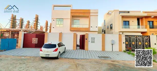 Own a luxury villa in Al Amerah Ajman with spacious layout, ideal for living or investment, registration, electricity and water included