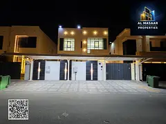 Villa in Al Zahia area, 4 rooms, including electricity, water, and air conditioning. Freehold owners
