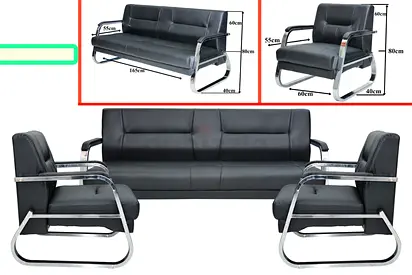 Brand New 3+1+1 Office Sofa Set