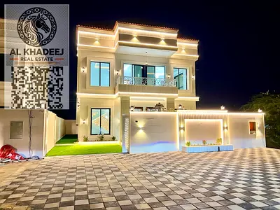 Modern villa with ultra-luxurious finishing in Al Zahia area, next to Mohammed Bin Zayed Road, with easy access to Dubai and Sharjah.