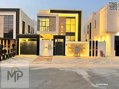 Villa with(pool) for sale | ajman| al Yasmeen area | 3 master rooms, majlis, hall, swimming pool | f