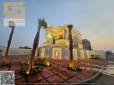 🏡 فيلا زاوية كلاسيكية فاخرة للبيع في الحليو 2 – عجمان | تصميم راقٍ 5 غرف ماستر + صالات واسعة + حديقة خلفية ضخمة | شامل رسوم التسجيل والتملك