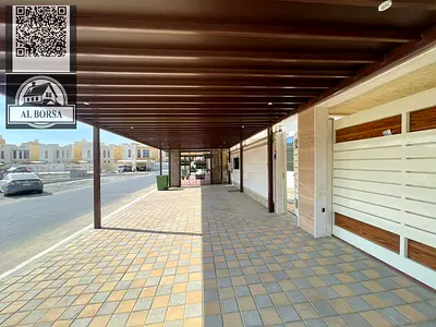 🏠For rent in Al Yasmin – Ajman, 5 master bedrooms, living room, majlis, and maid's room