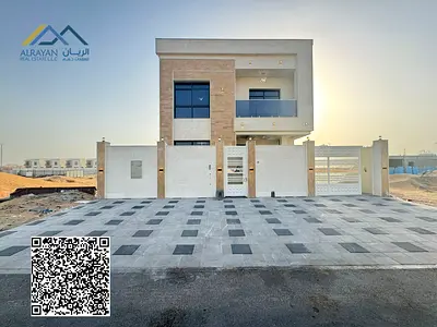 فيلا فاخرة بثلاث طوابق في مخطط الواحة 1 – عجمان | بجوار منطقة الزاهية وقرب الشارع الرئيسي | تصميم راقٍ وموقع مميز فرصة لا تُعوض لامتلاك فيلتك