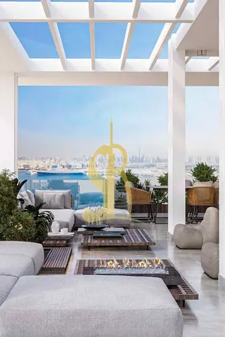 1 bed Apartment For Sale | Maritime City Dubai | Water front property | Burj Khalifa View