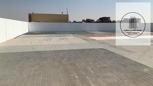 Fenced yard for rent Al Suja Industrial 17000 sqft offices shade 190 kw