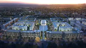 "Live the life you deserve at 'Aljada': Two bedrooms and a lounge with spacious areas, 
