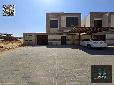 Main Road Modern 5 Master Bedroom Villa Including Registration, Electricity, Water & A/C – Huge Parking Setback (5+ Cars) – Premium Stone Finish – Al Zahya, Ajman