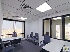Furnished Office with Ejari | Glass Partitions & Amenities Included