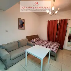 For monthly rent - fully furnished studio with hotel furniture - Sharjah - Al Taawun - with internet