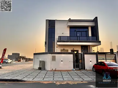 A luxurious corner villa on two streets, featuring a modern design, high-end finishes, and a garden, all at a special price. An exceptional ownership