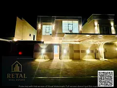 Villa for sale in Ajman with 5 master bedrooms luxury finishing spacious layout central AC maid room