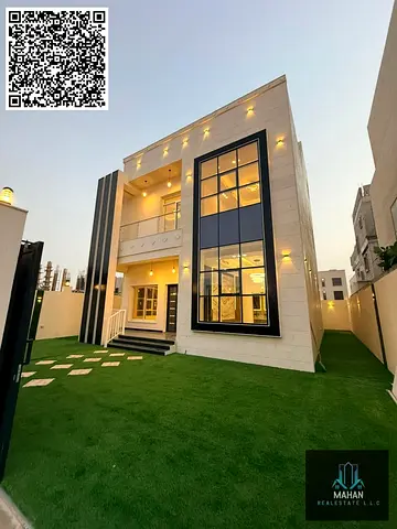 A luxurious corner villa on two streets, featuring a modern design, high-end finishes, and a garden, all at a special price. An exceptional ownership