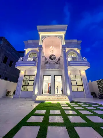 For sale, a villa in Ajman, Al Helio area, two floors, classic design