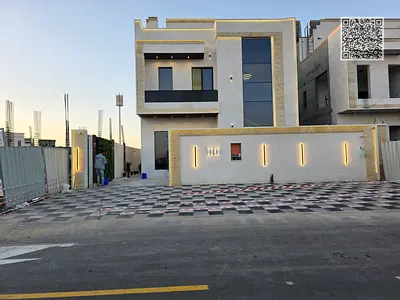 فيلا للبيع موقع متميز جدا أرضى واول وروف تشطيبات سوبر ديلوكس  بسعر مميز شامل رسوم التسجيل والتملك على بعد دقيقتين  من شارع الشيخ محمد بن زايد