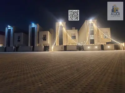 **Strategic location near all services 🏠 Distinctive location, modern villa, including registration and ownership fees, internal courtyards opposite Azhi, Emirates Towers and Mohammed bin Zayed 🔥 High