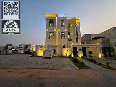 فيلا للبيع في الزاهية، 6 غرف نوم رئيسية، مجلس، 3 غرف معيشة، غرفة خادمة مع مسبح، مساحة واسعة