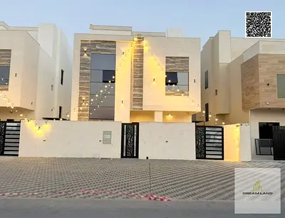 فيلا عصرية على الطراز الأوروبي للبيع في منطقة الحليو، عجمان. موقع ممتاز مقابل المسجد. طابقان بالإضافة إلى سطح. رسوم التسجيل والتملك مشمولة.
