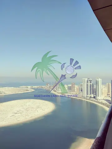 للبيع بنتهاوس فخمة  في برج أساس في منطقة الخان- الشارقة - الامارات العربية المتحدة .