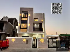 A modern V.I.P luxury villa for sale in Al Zahya, Ajman, ideally located near Sheikh Mohammed Bin Za