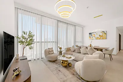 Chic 3BR APT w/ maid's room and Burj Khalifa views | Furnished | Flexible term